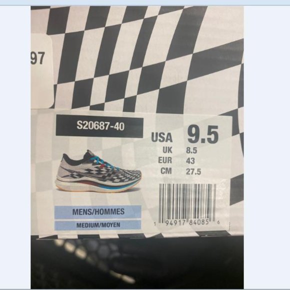 Saucony Endorphin Speed Pro 2 Men's Size 9.5 Reverie White Black S20688-40 New - Picture 10 of 10